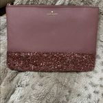 Kate Spade NY Greta Court Glitter Clutch Dusty Peony Photo 2