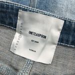 One Teaspoon  Womens High Waist Distressed Denim Mini Skirt Size 27 Photo 3