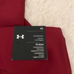 Under Armour Red Compression High Rise Ankle Athletic Leggings XSmall NWT Photo 4