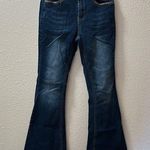 Bamboo  Blue Denim Jeans Mid-rise Flare Jeans Size 9 Photo 0