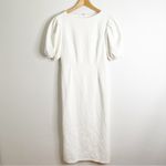 Lulus Simply Beloved White Puff Sleeve Bodycon Midi Dress Extra Large Size XL Photo 1