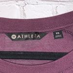 Athleta  Purple Long Sleeve Criss Cross Front Top Photo 3