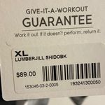 Athleta  lumberjill flannel black white plaid button up XL NWT $89 Photo 6