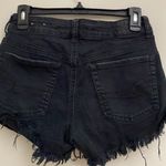 American Eagle Outfitters women’s black stretch high rise festival shorts size 4 Photo 4
