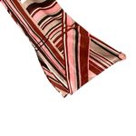 Shoshanna  Silk Stripe One Shoulder Dress size 8 Brown Pink Cream Photo 2