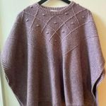 Loft sleeveless poncho style sweater, lavender, size medium/large Photo 0