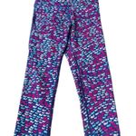 Vineyard Vines Whale Stripe Full Length Sport Leggings Blue Pink Size XSmall Photo 7