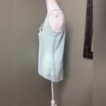 See U Soon sleeveless mint flowy tank top with feathers Blue Photo 2