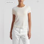 J.Crew Cashmere relaxed T-shirt in Snow, Size Small Photo 1