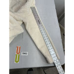 Calvin Klein Womans  XL Sweatshirt Ivory Full Zip Long Sleeve Fuzzy Photo 7