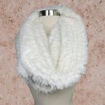 BP Nordstrom Infinity Scarf White Ivory Faux Fur Cozy Soft Winter Neck NWT Photo 1
