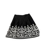 INC  International Concepts Black Aline Embroidered Floral Pattern Skirt‎ Size 14 Photo 4