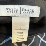 White House | Black Market | Classic Black White Grey Pencil Skirt Size 2 XS Photo 4