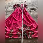 BOBBIE BROOKS Bohemian Coquette Sleeveless Silky Mini Dress Women’s Sz M EUC Pink Size M Photo 6