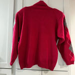 Pierre Cardin Vintage Argyle Rose Lambswool & Angora Granny Core‎ Sweater  sz Med Photo 1