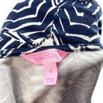 Lilly Pulitzer  Leona Terry Zip Up Jacket Navy Blue‎ Oh Cabana Boy Print Size XS Photo 5