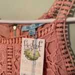 She & Sky  NWT Pink Lace design dress Sz Large Photo 2