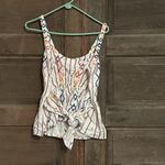 Current Air Anthropologie  Los Size Large Rainbow and‎ White Tank Top Photo 3