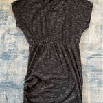 Junarose Heathered Black White Spacedye Relaxed Fit Short Sleeve T Shirt Dress S Photo 0