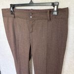 Banana Republic  Women's Chocolate Brown Wool Blend Dress Pants Size 8 Petites Photo 2