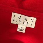 Joan Rivers Scoop Neck Sweater with Lace Up Detail 3/4 Sleeve Red Size M Size M Photo 2