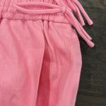 J.Crew NWT Pink Linen Elastic Waist Shorts Sz M Photo 1