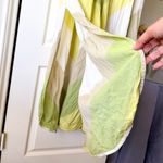 Devotion Twins Lia Maxi Shirt Dress Green Cotton Resort Boho Chevron S EUC Photo 4