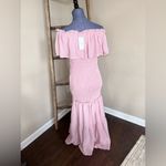 Simplee Apparel Simplee NWT Smocked Ruffle Hem Off Shoulder Boho Dress Size XL Photo 4