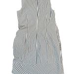 Lands End Canvas 1963 Dress Womens 2 Blue White Striped Sleeveless Jumper Photo 1