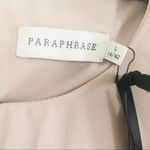 Paraphrase Blush Pink Top Overlay Tie Front Long Sleeve Blouse Size UK 14 NWT Photo 8