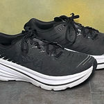 Hoka One One Bondi X Women's Black & White Running Shoes Size 9.5B Photo 0