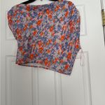 Open Edit White Fitted Asymmetrical Puff Sleeve Blouse Photo 6