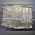 Herve Leger ‎ Champagne Gold Combo Bandage Fancy Mini Holiday Skirt small Photo 4