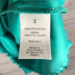 Halter neck Green Maxi Pleated Dress with gold neck accents size 2 Photo 10