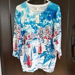 cj banks NWT  Capri Sailboat Cardigan Sweater Size 2X Photo 1