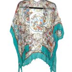 Soft Surroundings Women’s Eloise Floral Open Front Kimono Size S/M Photo 2