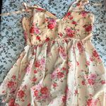 NWT Pink Floral The Occasion by Old Navy Fit & Flare Taffeta Mini Dress Photo 8