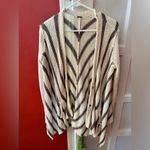 Free People  Oversized Circle Back Striped Knit Cardigan Small Photo 8