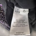 Altuzarra  Floral Print Ruffle Hem Dress Purple Gold Silk Crepe Sz FR 42 US‎ 10 Photo 8