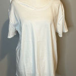 🆕 n: philanthropy Harlow distressed BFF white tshirt XS BIN G Photo 0