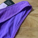 Wild Fable Women's Purple Plisse Textured Bikini Bottom - Size Small - NWT Photo 6
