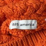 525 America  Sweater Womens Small Orange Ombre Turtleneck Chunky Knit Preppy Cozy Photo 4