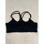 Fabletics  Medium Black‎ Sports Bra Double Strap Workout Athletic Photo 1