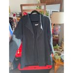 Bryn Walker Oversized Chunky Dark Navy Midi Coat XL Artsy Hygge Cozy Jacket Soft Photo 2