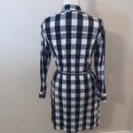 J.Crew Re-Imagined by Checkered Button Down Shirt Dress Long Sleeve Belt Photo 6