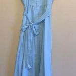 None Gunne Sax Prairie Dress Sleeveless Maxi Light Blue Photo 1