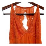 Free People Intimately  Coralina Bodysuit NWT Womens S Coral Lace Boho Festival Photo 6