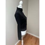 Juicy Couture Vintage Y2K Black Velour Zip Up Small Photo 2