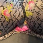 Victoria's Secret VERY SEXY PUSH UP BRA PINK BOW FLORAL LOGO PRINT 34C Photo 2
