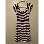 Maurice's Maurice’s Striped Scoop Neck Elastic Waist Short Sleeve Dress Size Small Photo 4